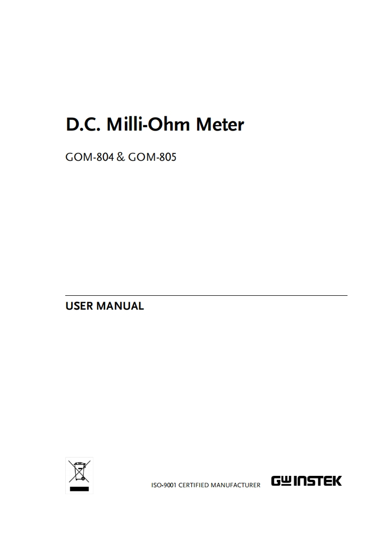 GOM-804_使用说明书手册_EN