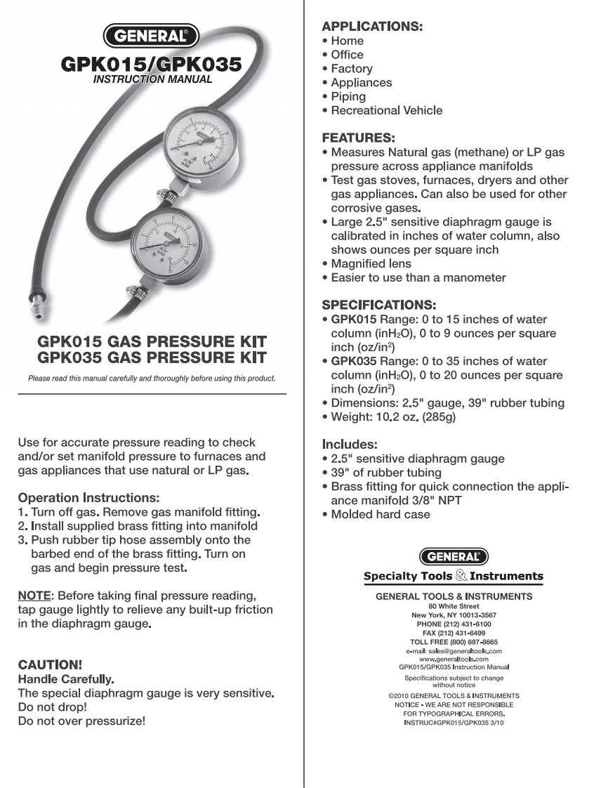GPK015-035_使用说明书手册uctions