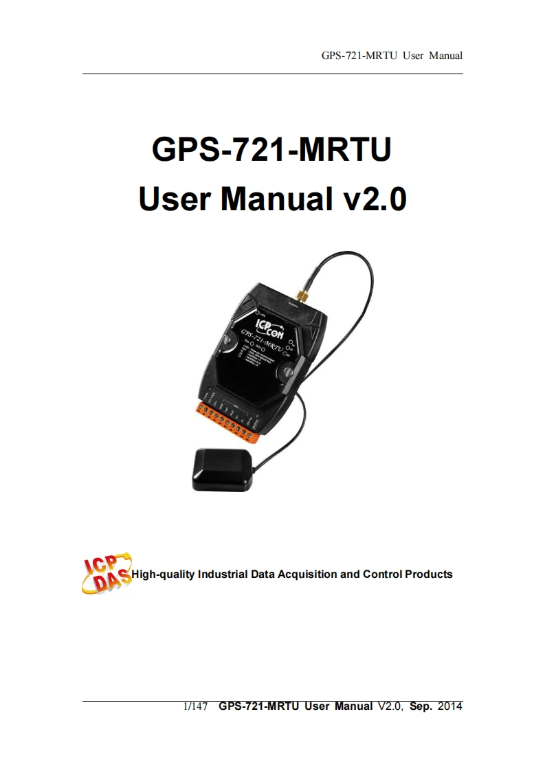 GPS721_MRTU_使用说明书手册_v200_英语
