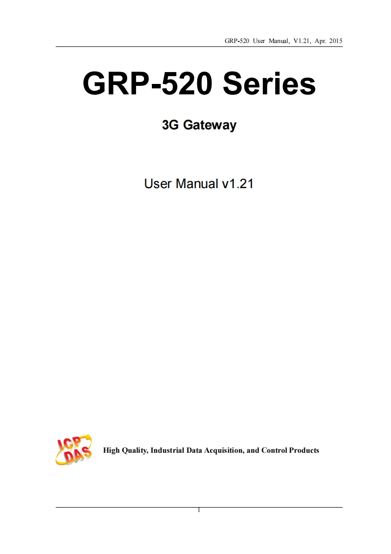 GRP-520_操作说明书手册_英语_V121