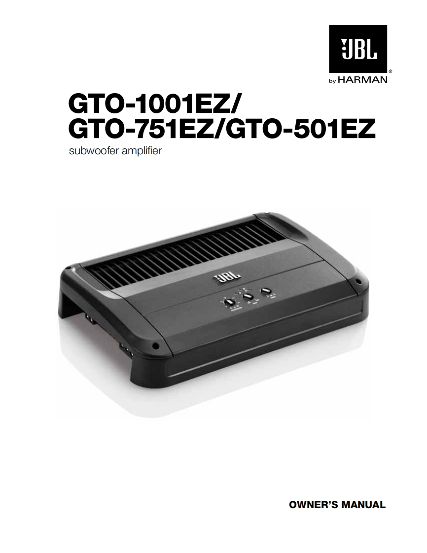 GTO501EZ_操作说明书手册_EN