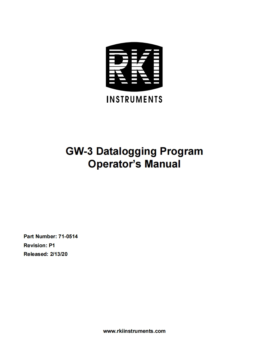 GW-3_Datalogging_手册说明书指南