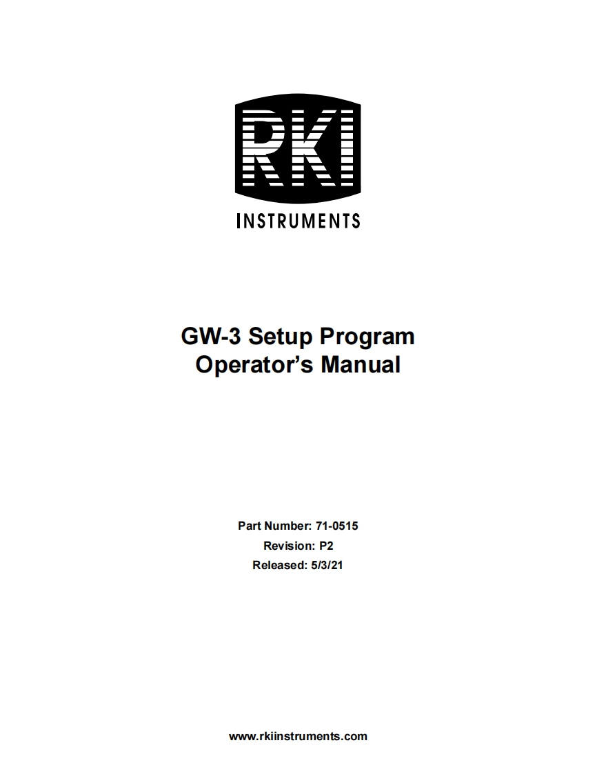 GW-3_Setup_Program_手册说明书指南
