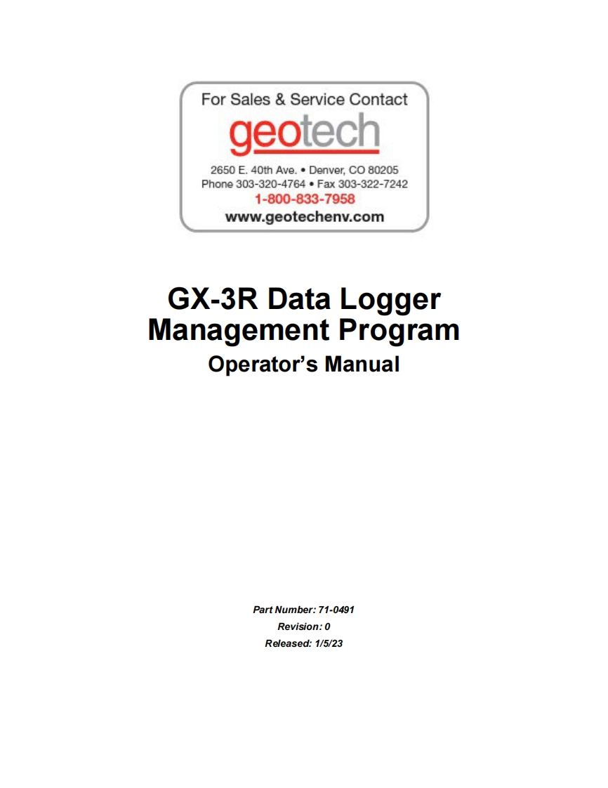 GX-3R_Datalogging_使用说明书手册