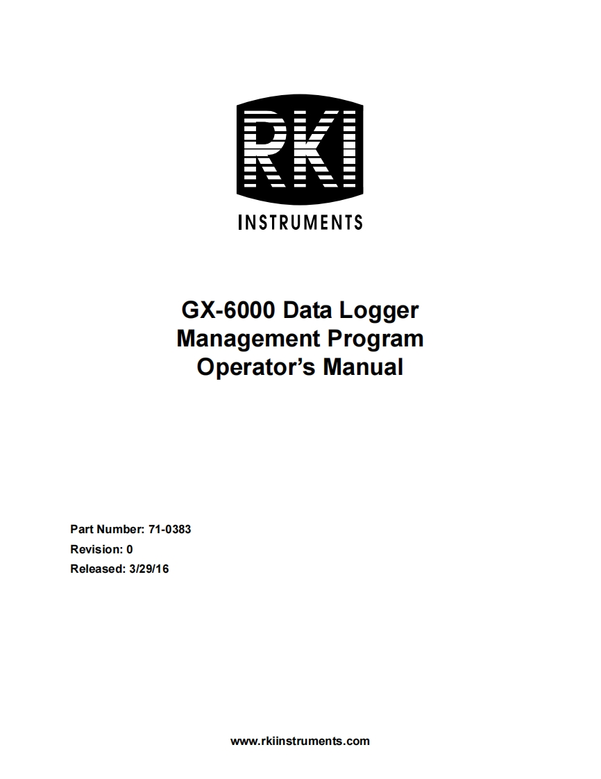 GX-6000_Datalogging_手册说明书指南