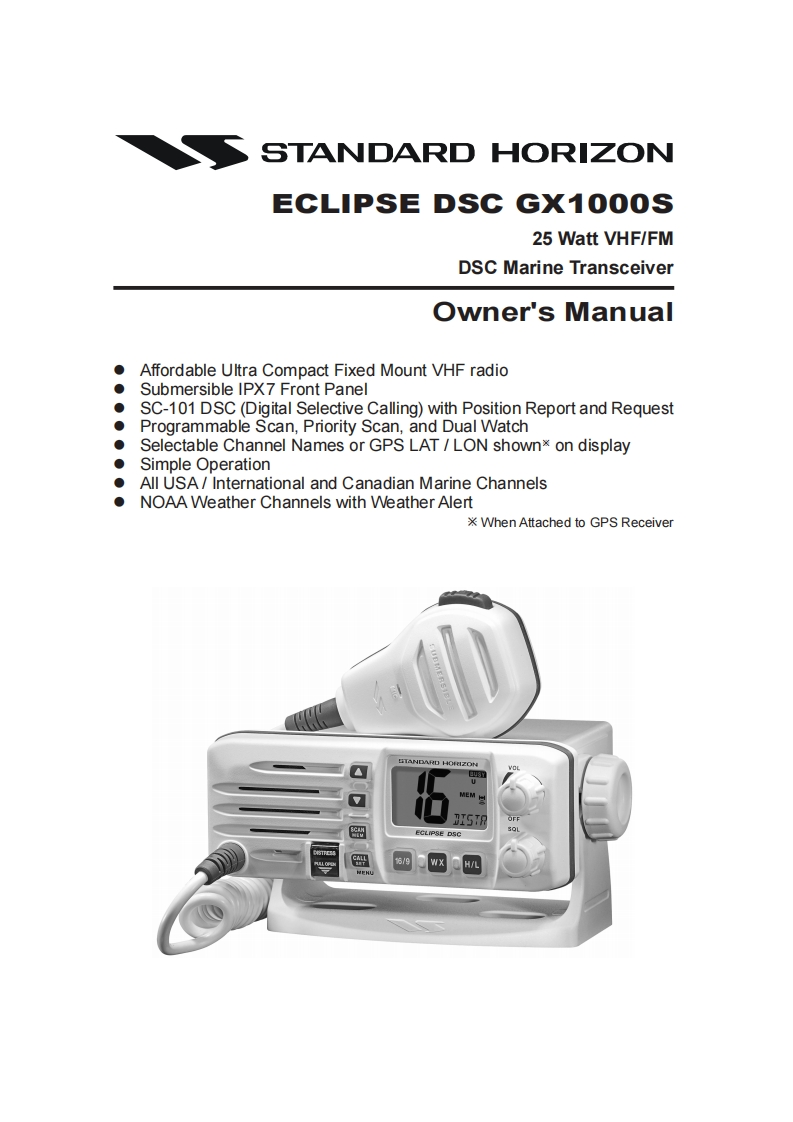 GX1000SOwners使用说明书手册