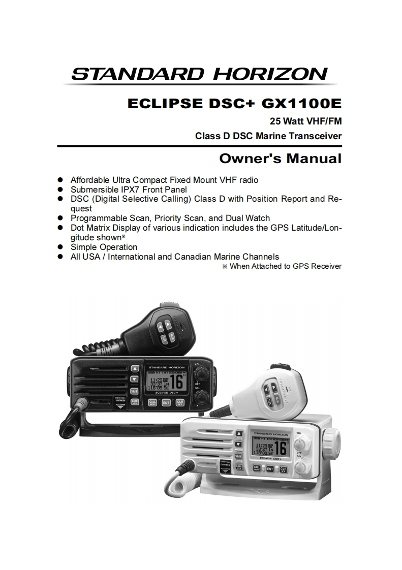 GX1100E-manual操作说明书手册