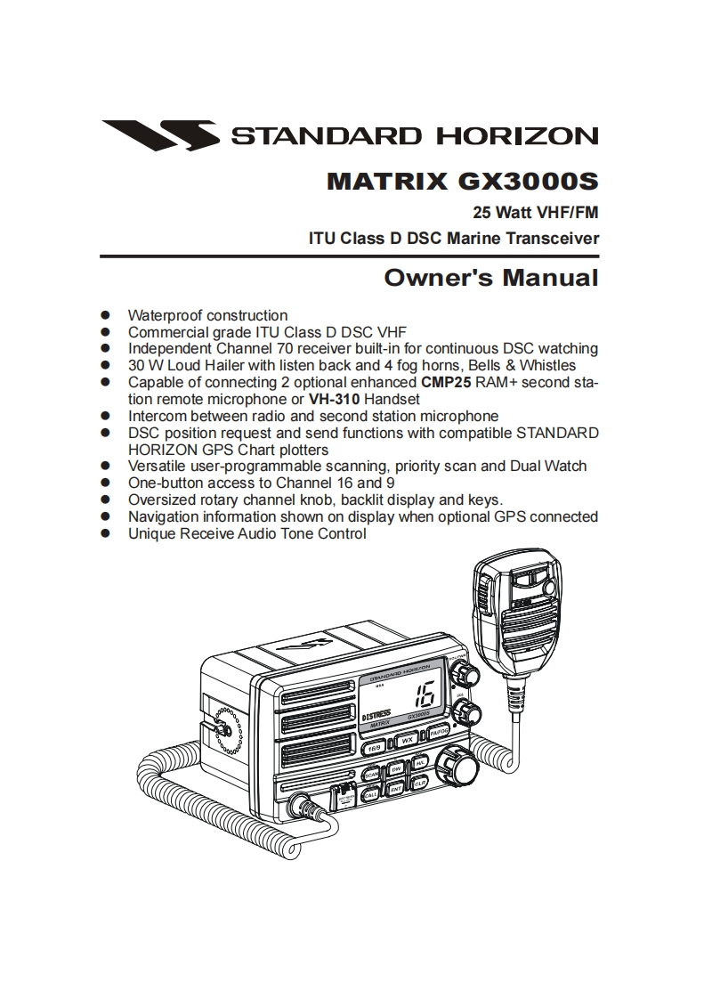 GX3000SOwners使用说明书手册