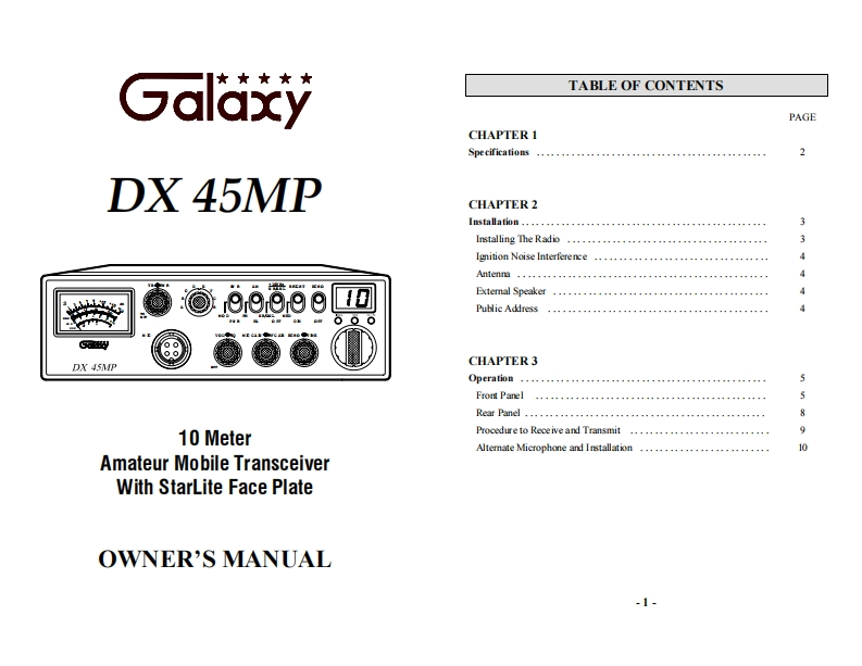 Galaxy_45MP_Manual操作说明书手册