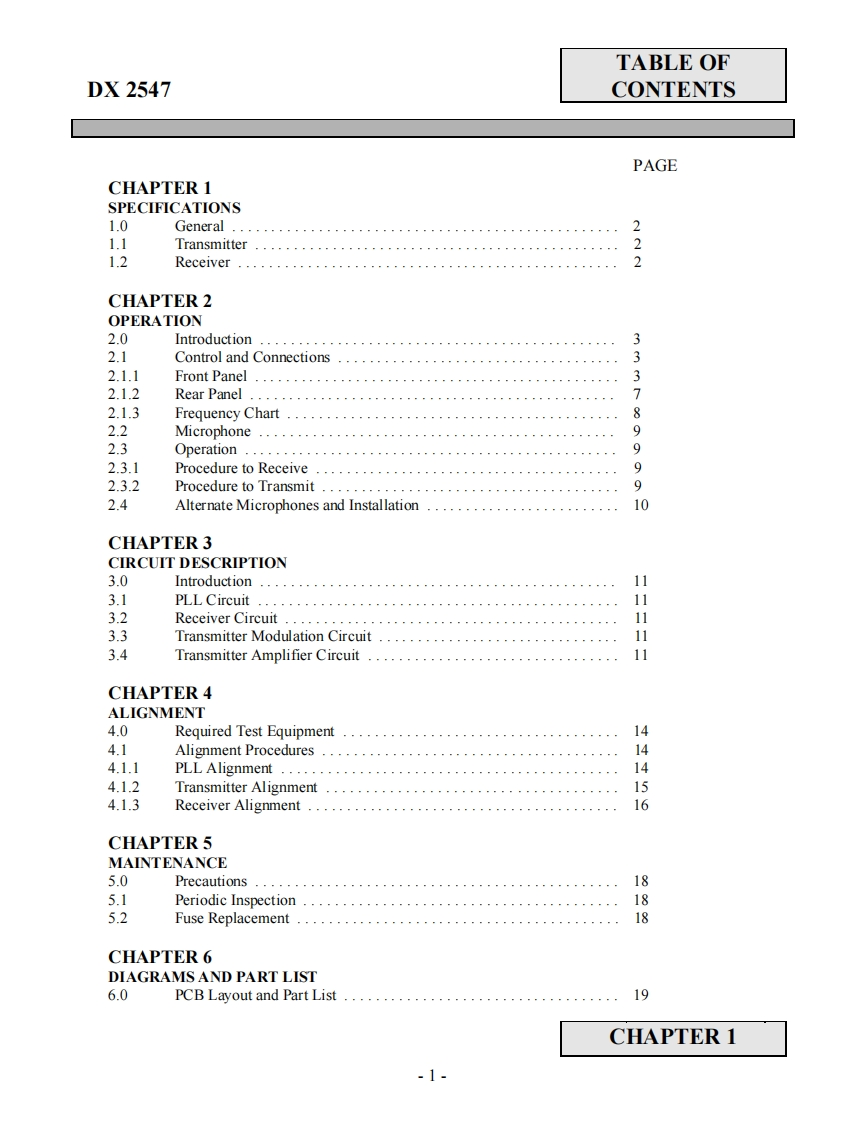 Galaxy_DX-2547_(Service_Manual维修手册含电器原理图)