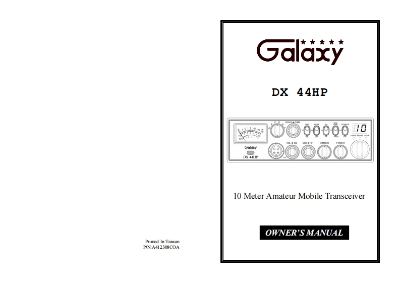 Galaxy_DX-44HP_Manual操作说明书手册