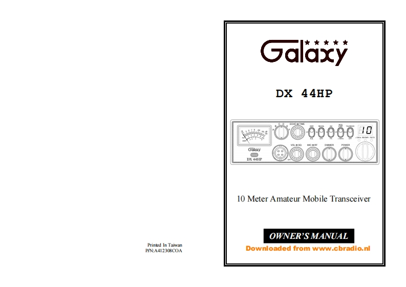 Galaxy_DX44HP_使用说明书手册