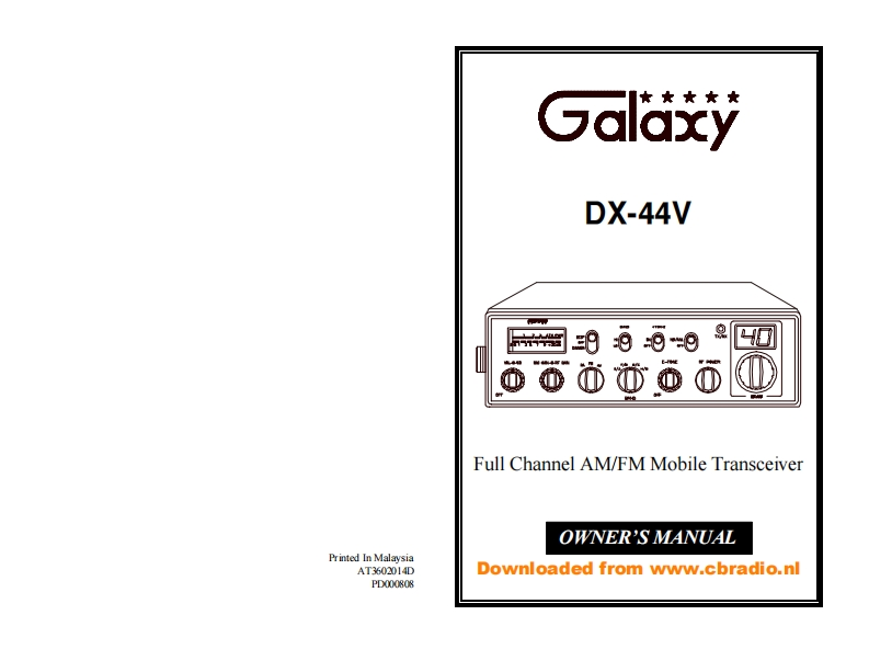 Galaxy_DX44V_使用说明书手册