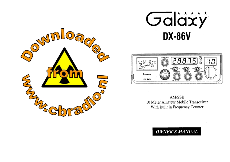 Galaxy_DX86V_ENG操作说明书手册