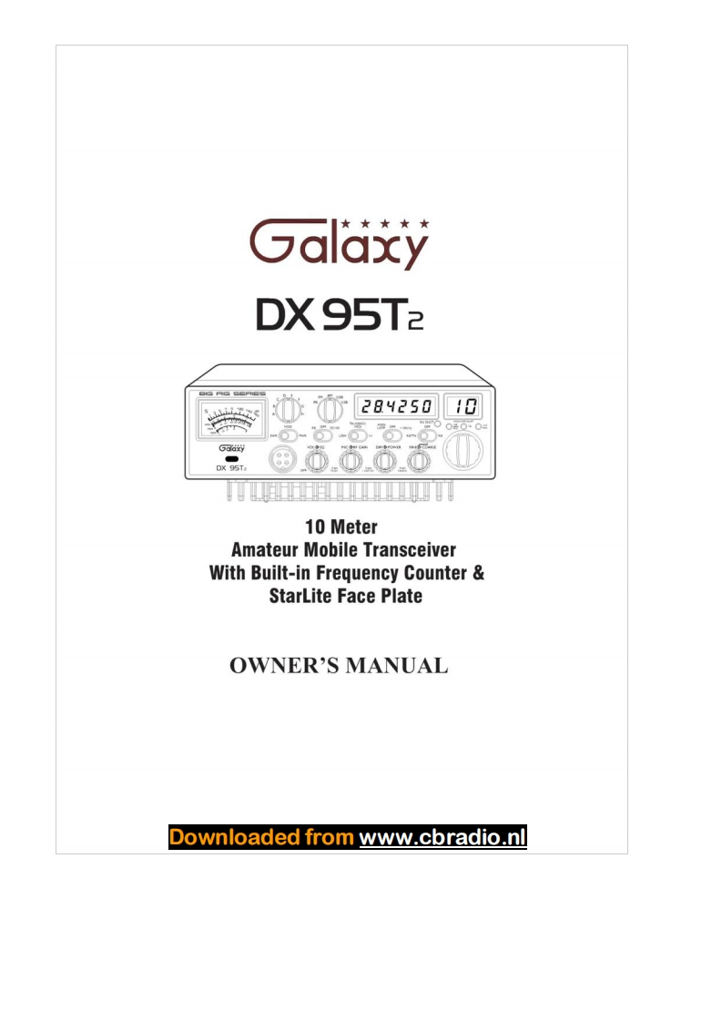 Galaxy_DX95T2_使用说明书手册