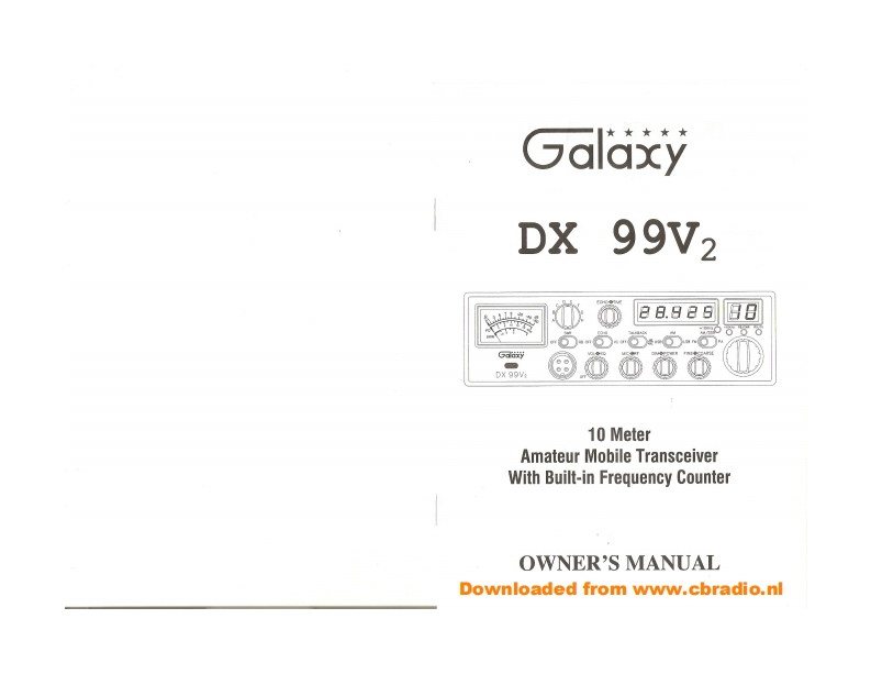 Galaxy_DX99V2_使用说明书手册