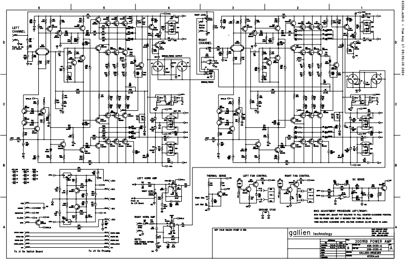 GallienKrueger-2001RB-pwr-电气原理图手册1