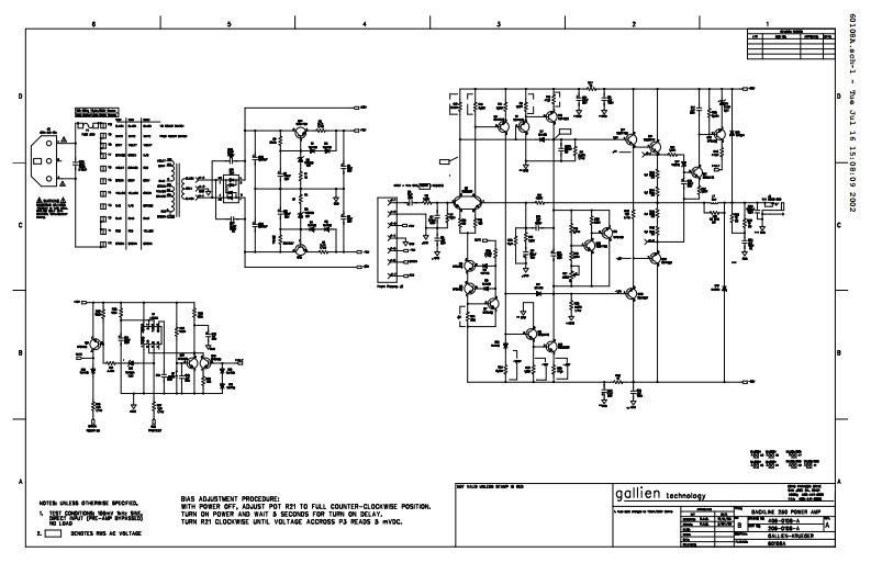 GallienKrueger-Backline115-pwr-维修说明书手册含电器原理图