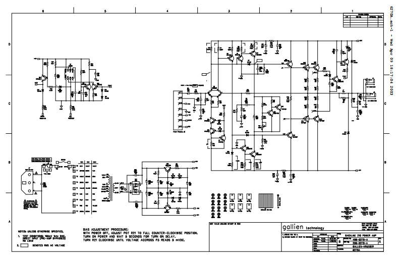 GallienKrueger-Backline210-pwr-维修说明书手册含电器原理图