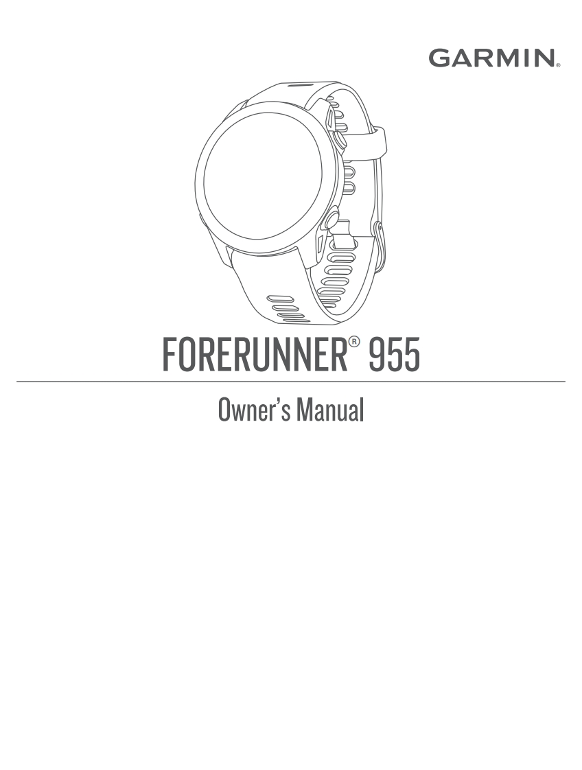 GarminForerunner955GPSSmartwatchManual