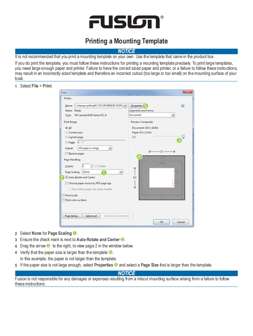 GarminFusionApolloMS-RA770MarineStereowithBuilt-inWi-Fi(010-01905-00)InstallationTemplate