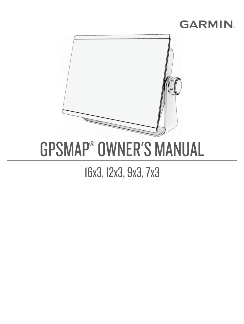GarminGPSMAP943xsvChartplotterFishfinder(010-02366-61)Manual