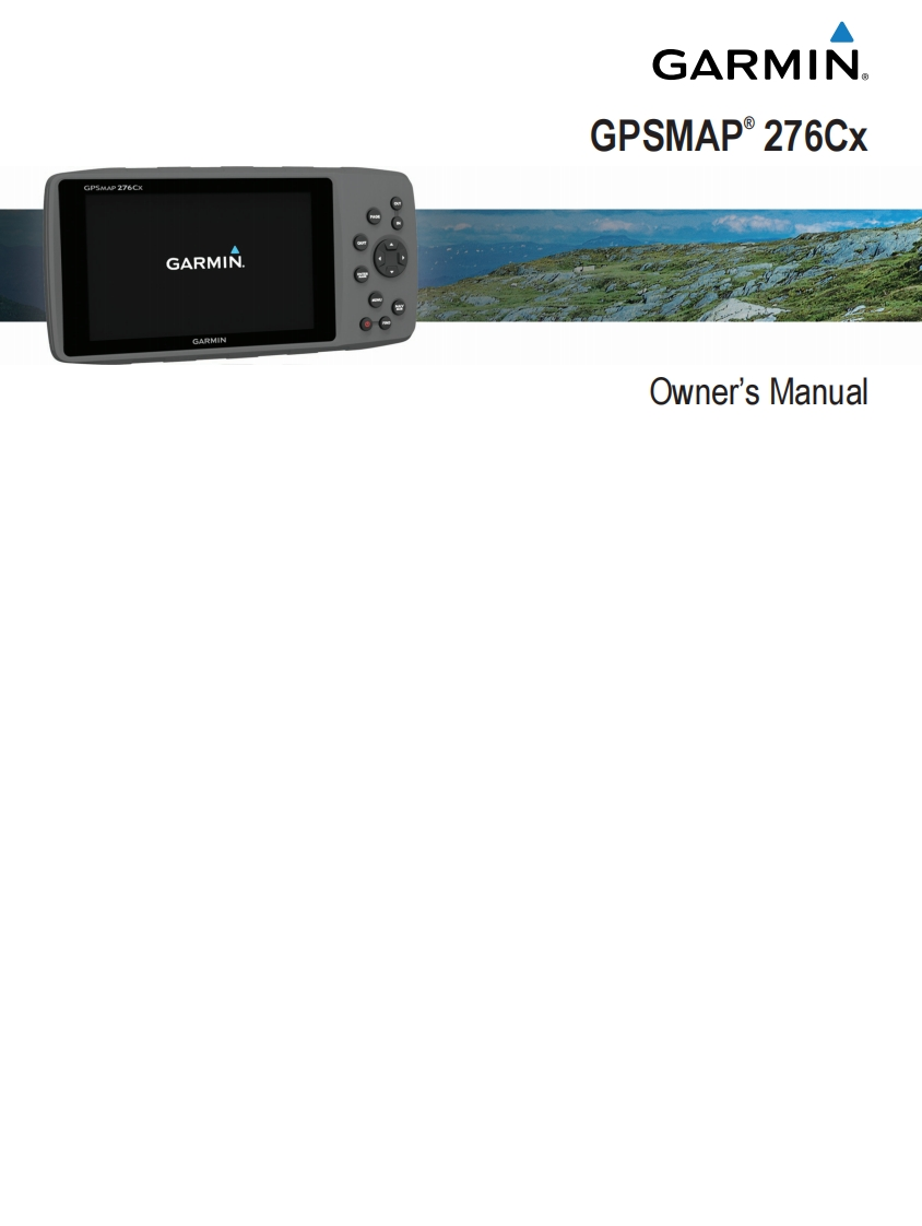 Garmin_GPSMAP_276Cx_用户使用操作说明书手册_EN
