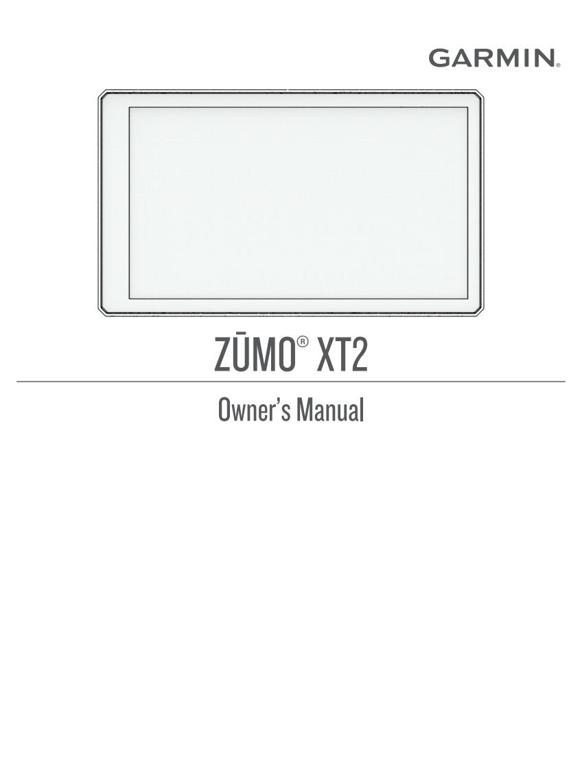 Garmin_zumo_XT2_Owner_Manual用户使用操作说明书手册