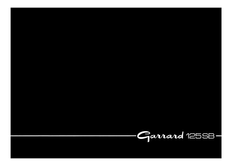 Garrard-125SB-tt-维修说明书手册含电器原理图