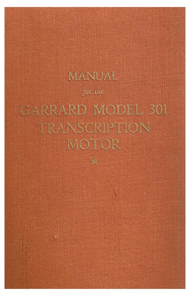 Garrard-301-tt-维修说明书手册含电器原理图2