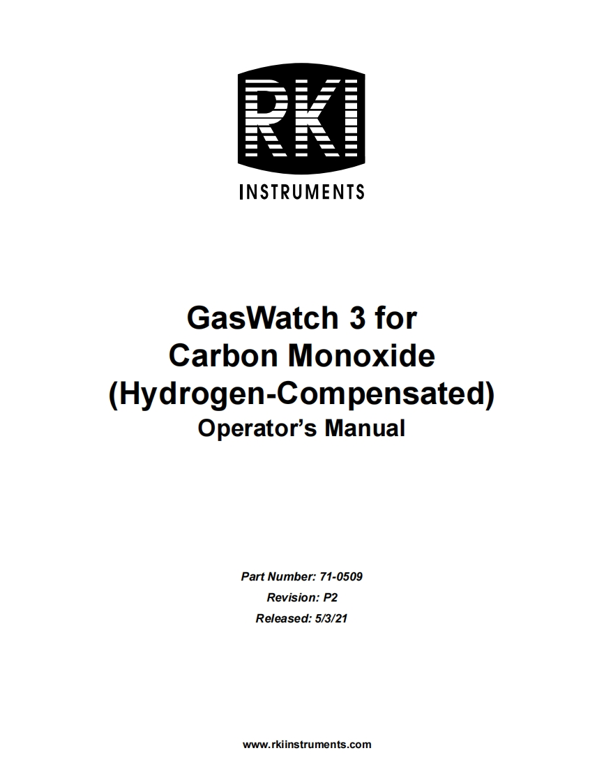 GasWatch_3_for_CO-H2_手册说明书指南