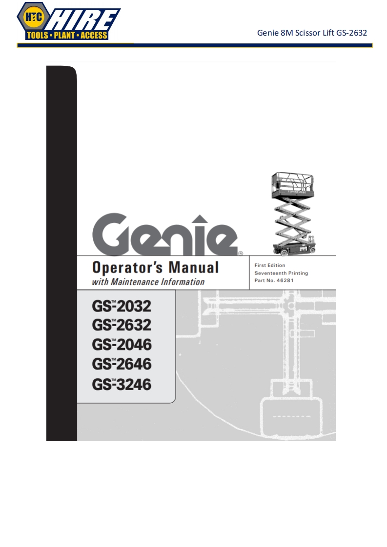 Genie-GS2632-Manual操作说明书手册-HTC