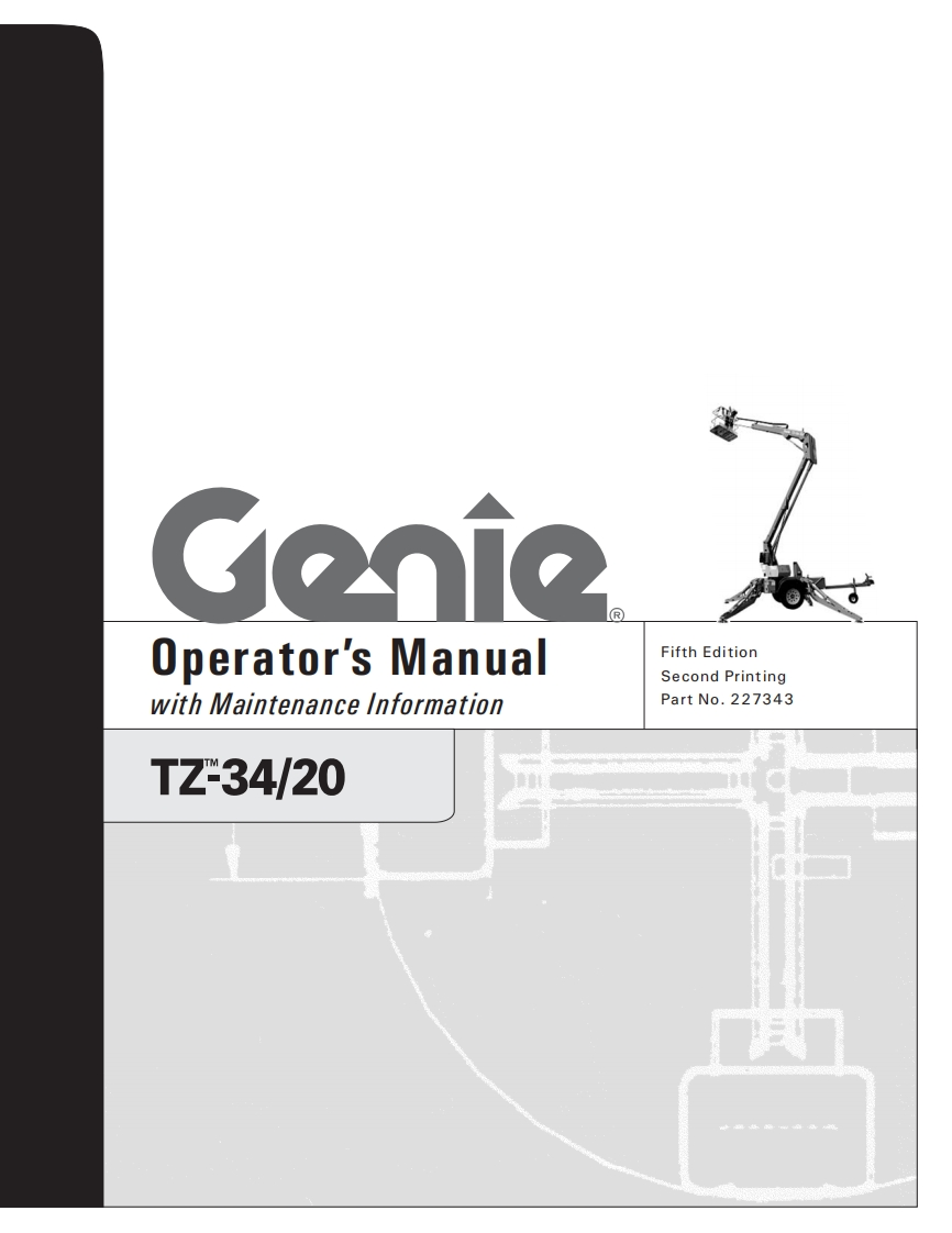 Genie-TZ-34-20-Operations-Manual操作与维护保养说明书手册