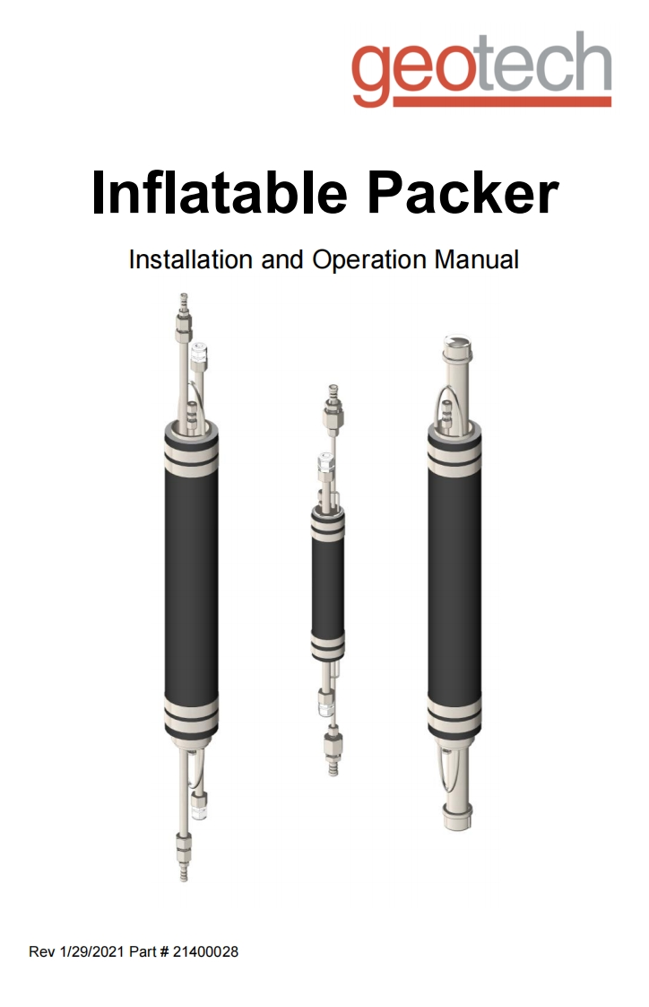Geotech_Inflatable_Packer_使用说明书手册