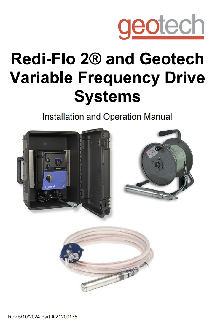Geotech_RF-2_VFD_Systems_使用说明书手册