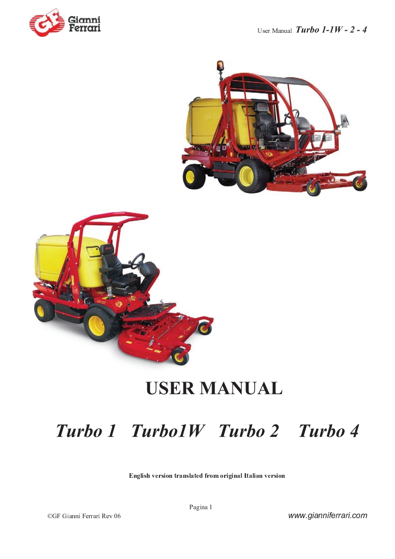 Gianni-Ferrari-Turbo4-User-Manual操作说明书手册新质力文库 - 聚焦新质生产力发展的数字化知识库_行业洞察 / 理论成果 / 实践指南免费下载新质力文库