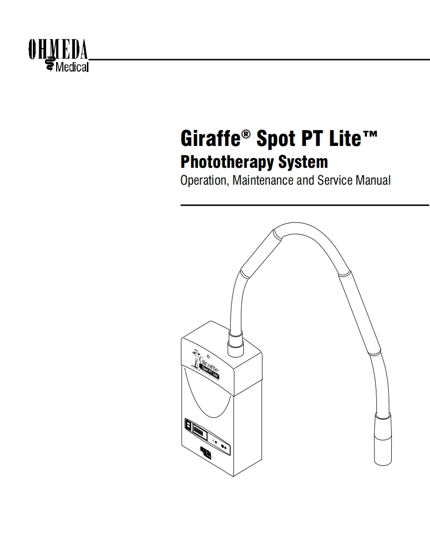 Giraffe_spot_pt_service_manual维修参考说明书手册