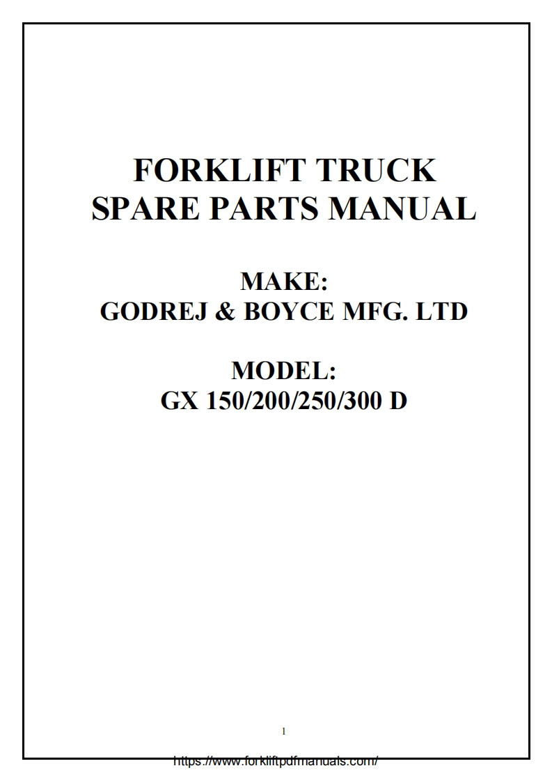 Godrej-GX-150-200-250-300D-Forklift-Trucks-Spare-Parts-Catalogue-PDF新质力文库 - 聚焦新质生产力发展的数字化知识库_行业洞察 / 理论成果 / 实践指南免费下载新质力文库