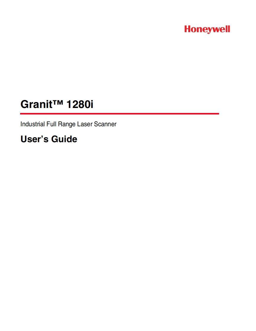 Granit1280i全范围激光扫描仪设置手册