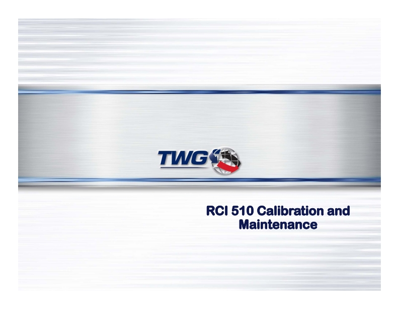 Greer_RCI_510_Calibration_Maintenance_2650388692操作与维护说明书手册