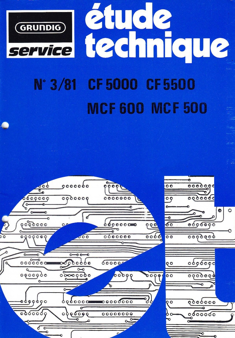 Grundig-CF5000-tape-维修说明书手册含电器原理图