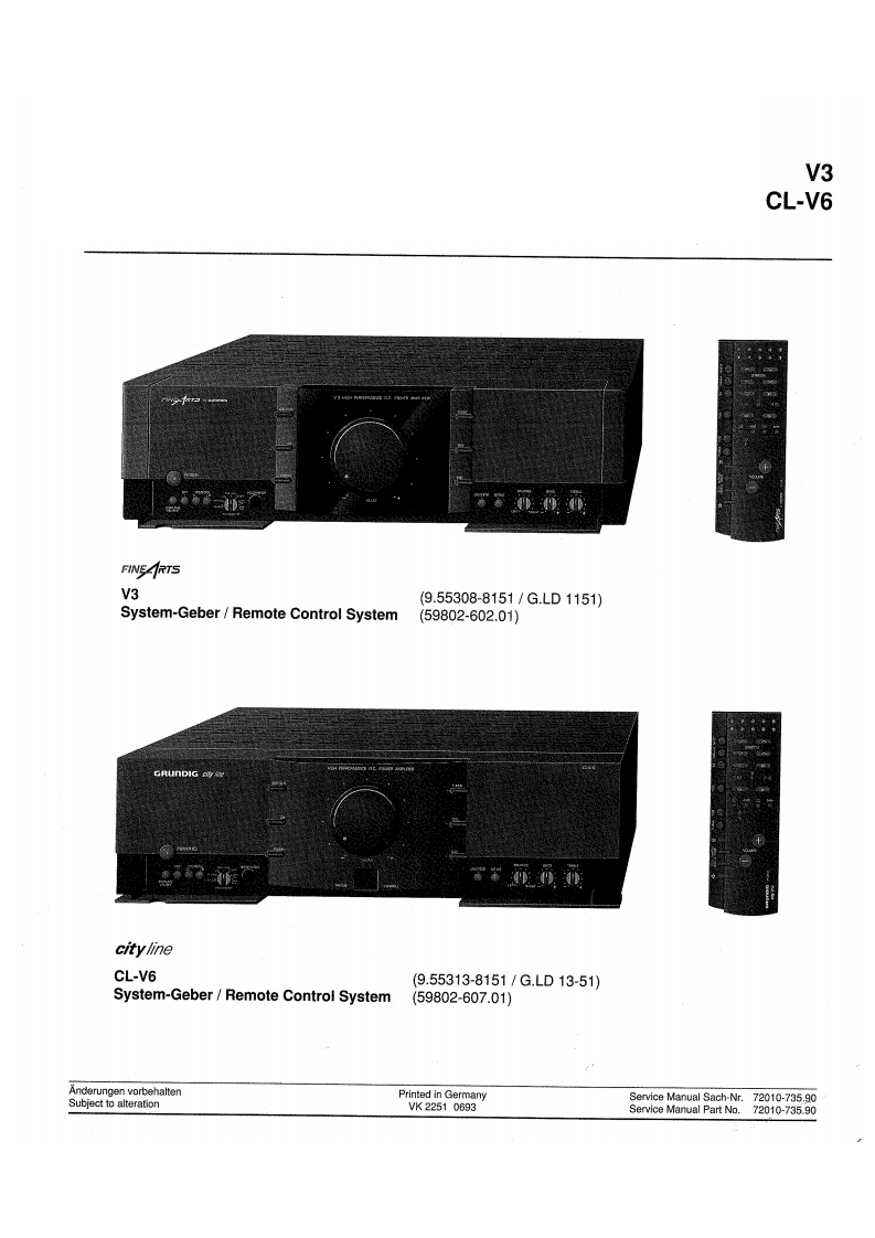 Grundig-CLV6V3-int-维修说明书手册含电器原理图