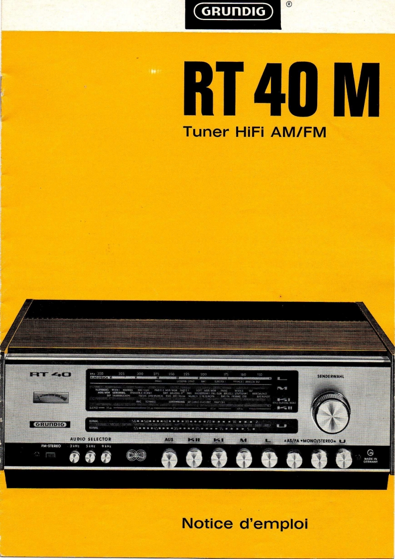 Grundig-HifiStudioRT40M-tun-维修说明书手册含电器原理图