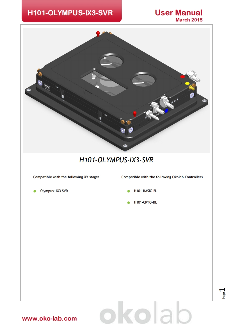 H101-OLYMPUS-IX3-SVR-使用说明书手册-Vers-01-15