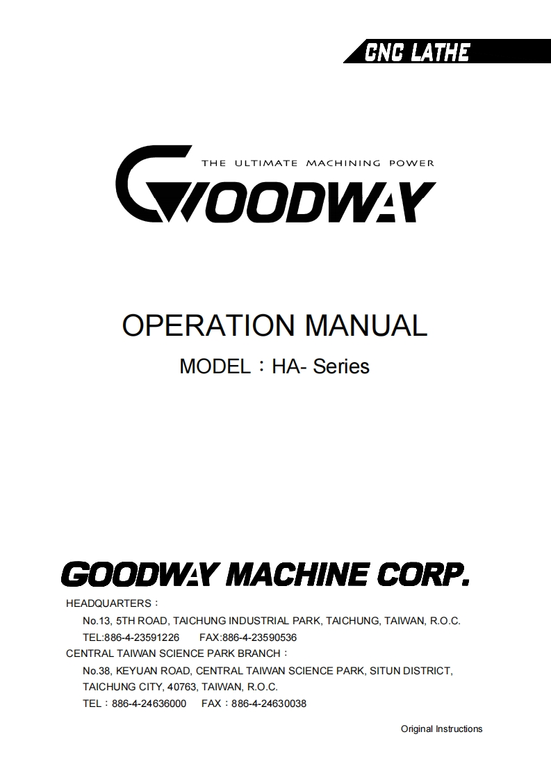 HA-SERIES-OPERATION-MANUAL操作说明书手册-02ver