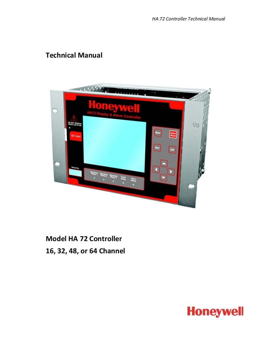 HA72调试手册说明书指南ENGrev04