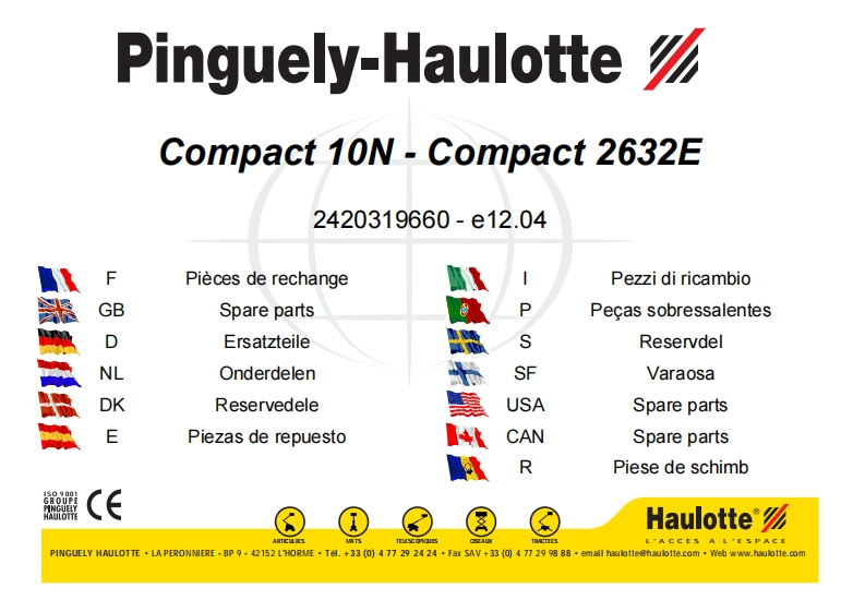 HAULOTTE-DelebokCompact10N-2632Eetterdesember2004维修手册零部件手册电气原理图