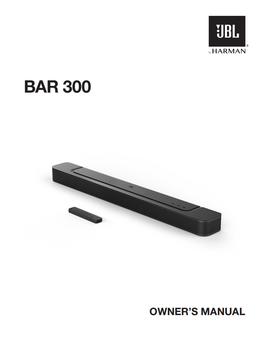 HA_JBL_Bar_300_用户操作使用说明书手册_V12_EN