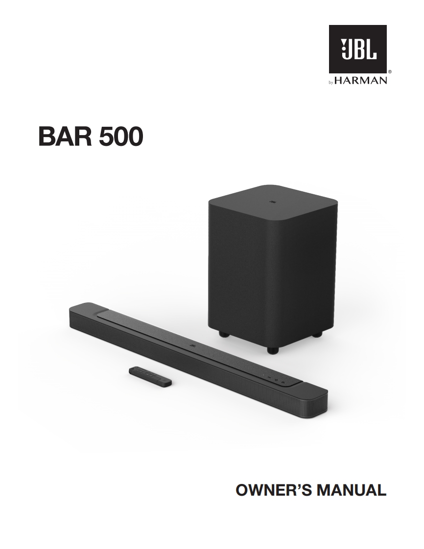 HA_JBL_Bar_500_使用操作说明书手册_V11_EN