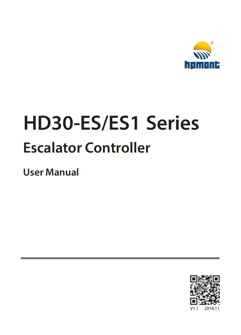 HD30-ES-ES1-Series-Escalator-Controller-User-Manual_V1.1_阅读_20181102安装操作说明手册
